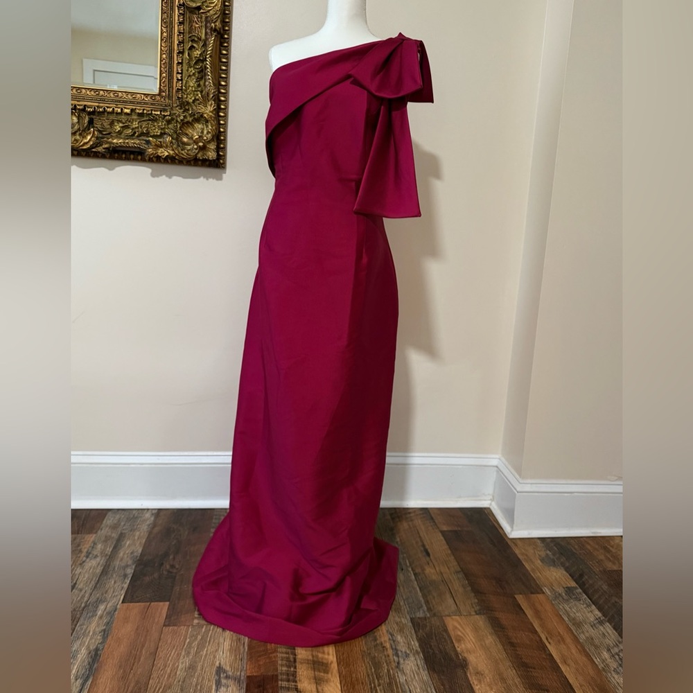 Sachin + Babi One-Shoulder Fuchsia Dress - Picture 5 of 12